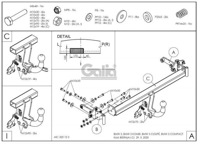 Фаркоп швидкознімний BMW 3 Series E46 1998-2005 #9