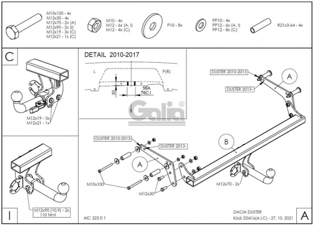 Фаркоп швидкознімний Renault Duster 2010-2018 #9