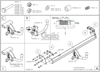 Фаркоп знімний Hyundai Ioniq 6 2022- 
