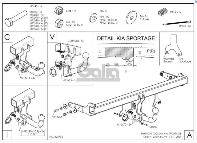 Фаркоп знімний Hyundai Tucson 2021-2024+ (+Hybrid) #3