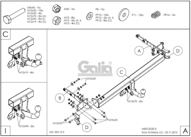 Фаркоп швидкознімний Mercedes E-Class W211 2002-2009 (седан) #13