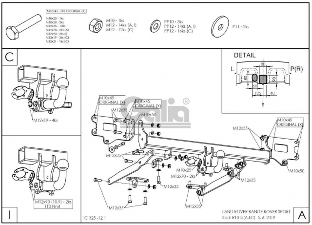 Фаркоп швидкознімний Land Rover Range Rover Sport 2013-2022 #8