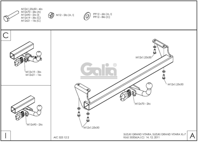 Фаркоп швидкознімний Suzuki Grand Vitara 1998-2005 #11