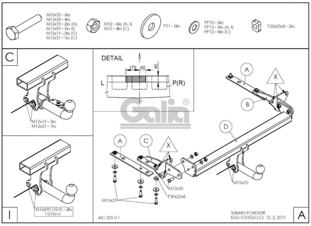 Фаркоп швидкознімний Subaru Forester 2008-2012 #10