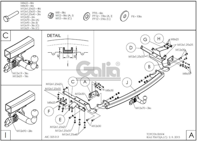 Фаркоп швидкознімний Toyota RAV4 2013-2018 (+hybrid) #10
