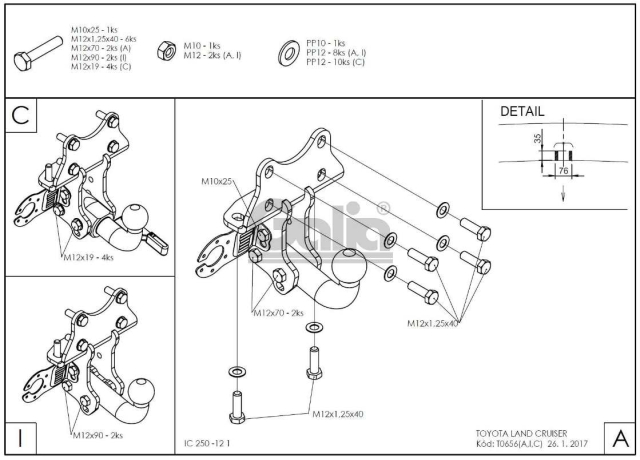 Фаркоп швидкознімний Lexus GX 470 2002-2009 #11